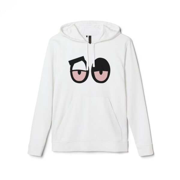 Loopy Sanchez Eyes, adidas Unisex Fleece Hoodie - Image 2