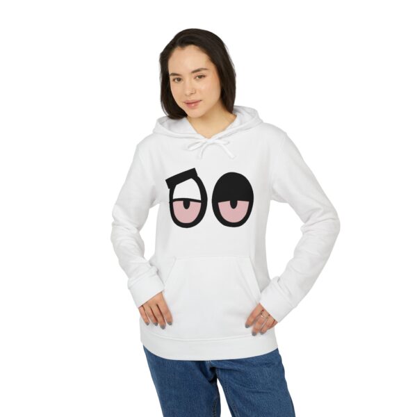 Loopy Sanchez Eyes, adidas Unisex Fleece Hoodie - Image 4