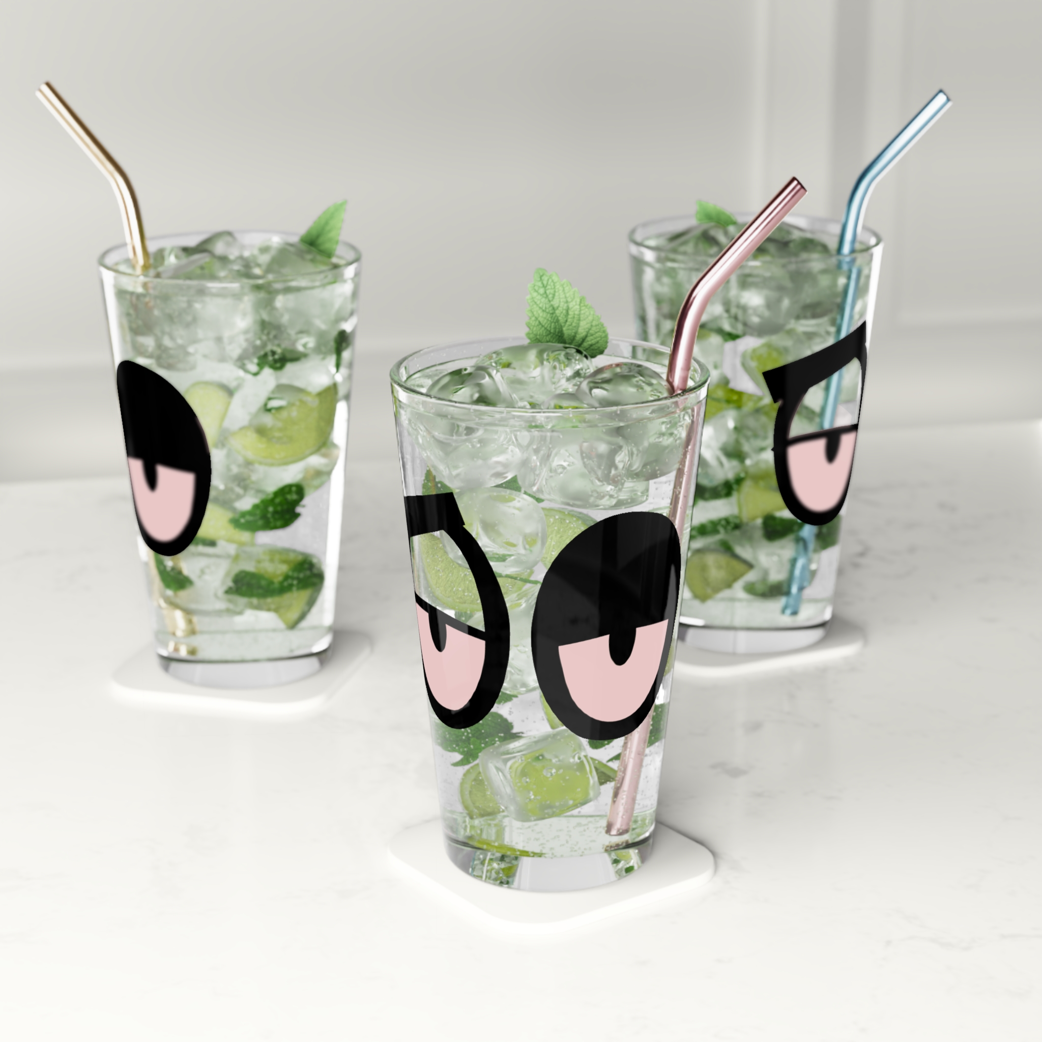 "Loopy Sanchez Eyes", Pint Glass, 16oz - Image 6