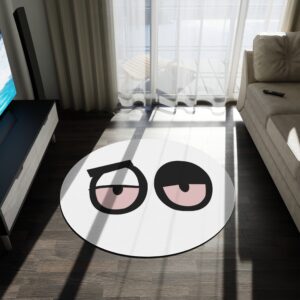 Loopy Eyes Round Rug