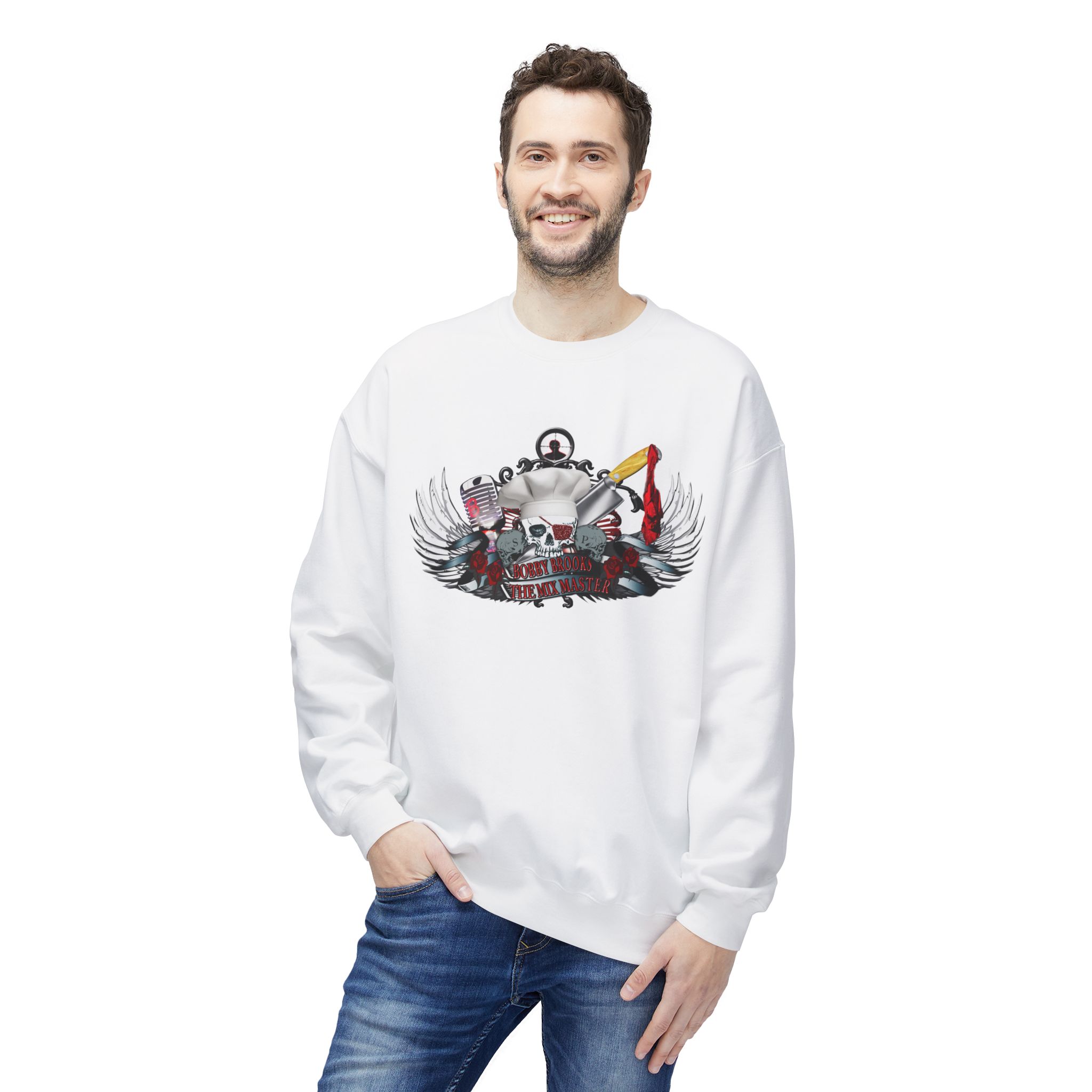 Bobby Brooks The Mix Master Unisex Midweight Softstyle Fleece Crewneck Sweatshirt - Image 5