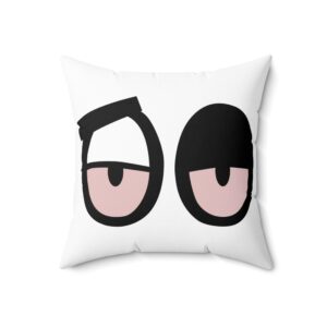 Loopy Sanchez Eyes Polyester Square Pillow