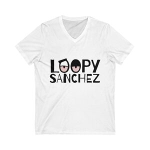 Loopy Sanchez Unisex Jersey Short Sleeve V-Neck Tee